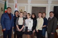 Воспитанники приюта  «Камские зори» встретились с Главой  района Валерием Чершинцевым.
