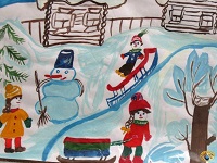 Конкурс рисунков: "«Здравствуй, гостья Зима!»  